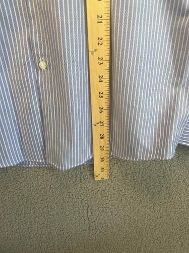 Hugo Boss Dress Shirt Men's 15.5 32/33 Purple Striped Sharp Fit Long Sleeve - Picture 4 of 7