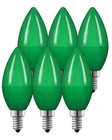 EDISHINE 6 Pack Halloween Light Bulbs , C35 E12 Candelabra Bulbs, Dimmable
