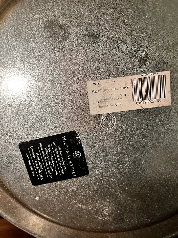 "Bandeja para servir vintage Wilton Armetale reggae grande redonda de 14""" Foto 4 de 4