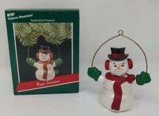 Hallmark Keepsake 1989 Wiggly Snowman Bobble Head