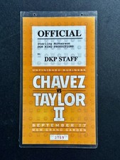 Vintage Boxing Media Press Credential Julio Cesar Chavez - Meldrick Taylor II