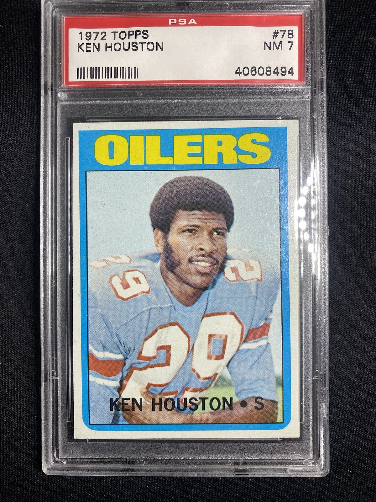 1972 Topps Vintage Football #78 Ken Houston PSA 7