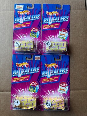 #ad #ad Hot Wheels Revealers #1 #2 #3 #4 Dairy Queen Promo Set of 4 A63 $21.83
