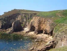 Photo 6x4 Zawn Reeth Trevescan A very similar view to [[933209]]. The &qu c2005