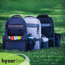 INNOVA ADVENTURE Backpack Disc Golf Bag *Pick color* Holds 25 discs Hyzer Farm