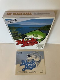 Black Bass complete box NINTENDO NES NO GAME with Booklet