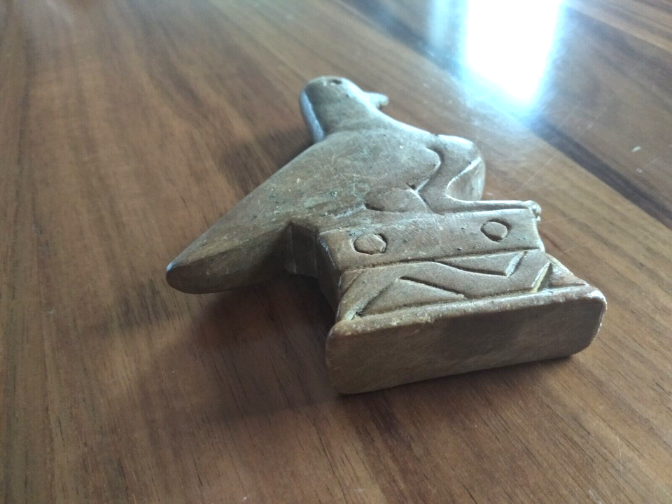 ZIMBABWE BIRD CARVED SOAP STONE AFRICA FIGURINE eBay