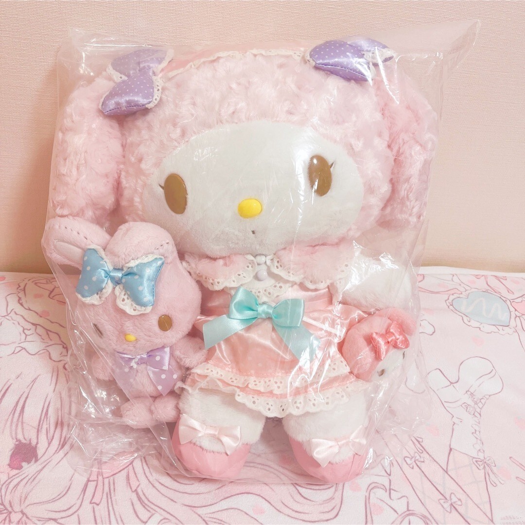 MY MELODY ぬいぐるみセット Amazon.co.jp: サンリオ(SANRIO) マイメロディ ぬいぐるみおせわ