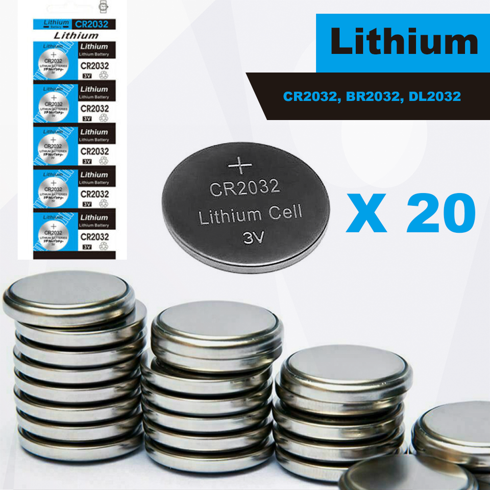 Remote Cell 20 x CR2032 BR2032 DL2032 3V LITHIUM Coin Cell Button Batteries Camera ...