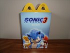 2024 McDonalds Sonic The hedgehog 3 Used Happy Meal Box Only
