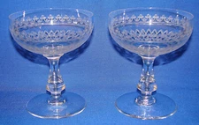 Ancienne coupe à vin de champagne x 2 - Duo - Flute - Alcool