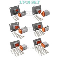 Deutsch 2/3/4/6/8/12 Polig Flansch Halterung Steckverbinder Stecker Buchse Set