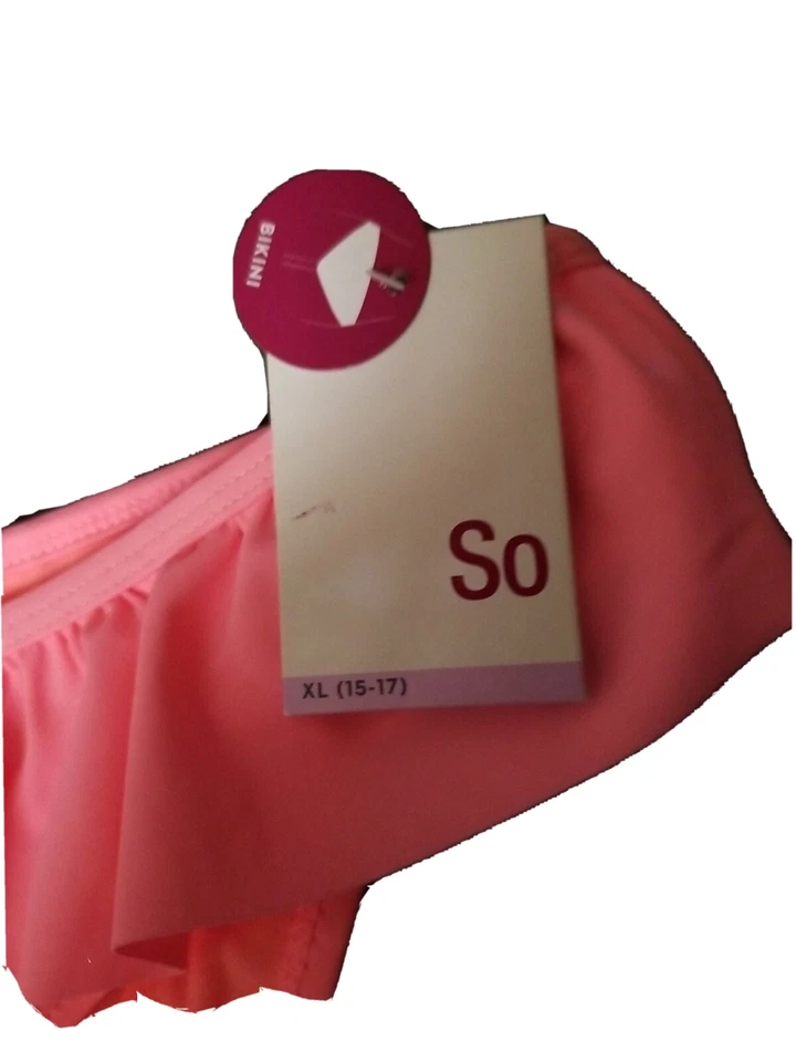 Новый SO-бикини купальник Junior-Sunny коралл оборки бикини низ размер XL (15-17) - Изображение 2 из 4