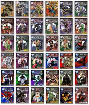 Eaglemoss Chess Collection DC Batman Magazine Only Complete Set 36 Pcs