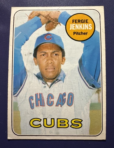 1969 TOPPS HIGH# 640 FERGIE JENKINS HOF CHICAGO CUBS PITCHER  *FREE SHIPPING*