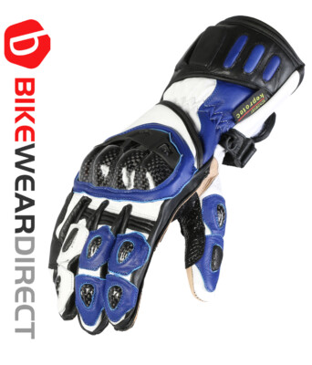 Leder Motorrad Motorrad Biker Handschuhe belüftet CE Carbon Knuckle Armour Pro