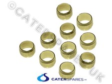 PACK OF 10 X 8MM BRASS COMPRESSION OLIVES FOR GAS PIPEWORK CONEX OLIVE FITTINGS