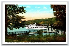 Vintage Postcard Steamer ship Gov Endicott Lake Winnepesaukee Weirs NH Endicott
