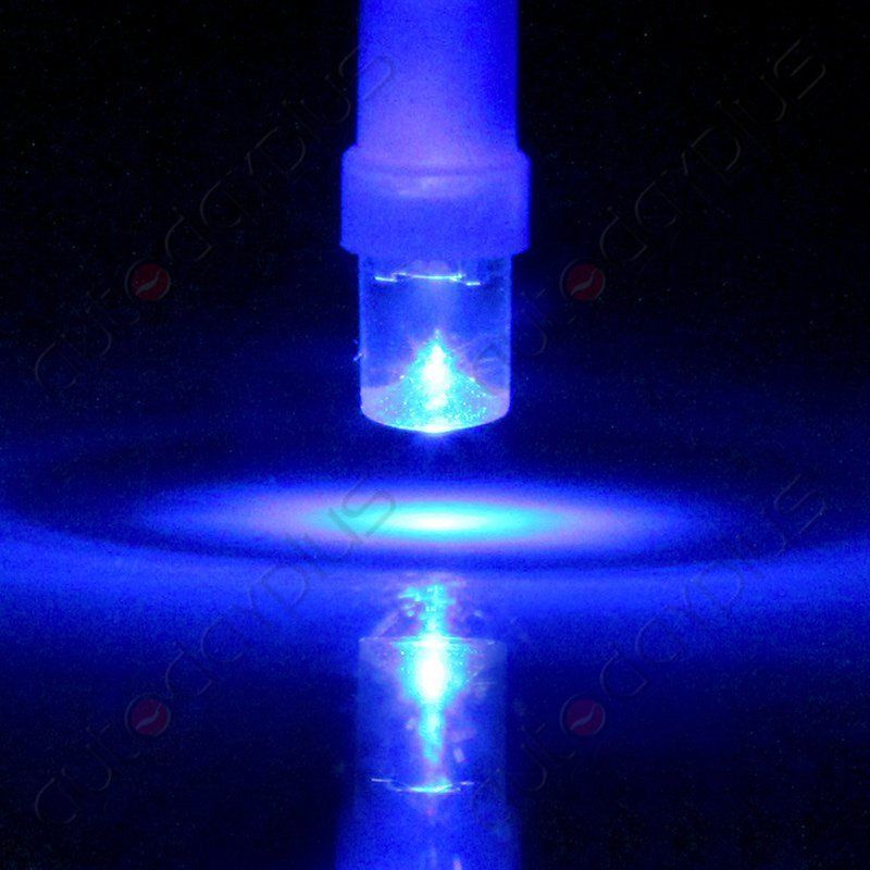 10-Pack Blue T5 74 LED Bulbs For Honda Dashboard & Instrument Cluster - 12V, Twist Socket