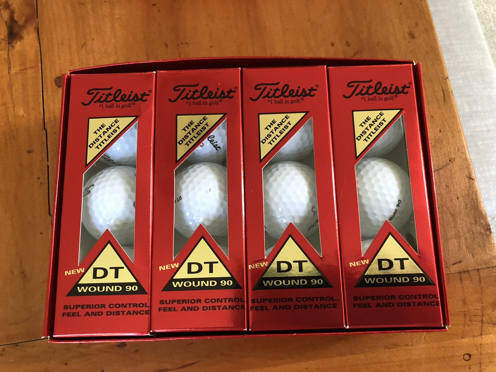 12 New Titleist DT90 Wound Golf Balls & 2 Used eBay