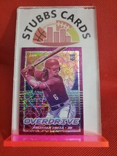 Jonathan India 2021 Panini Chronicles Overdrive Purple Velocity Prizm RC #24