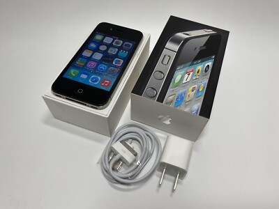Apple iPhone 4 A1332 (AT&T) 3G Smartphone Black, 8GB Tested Works