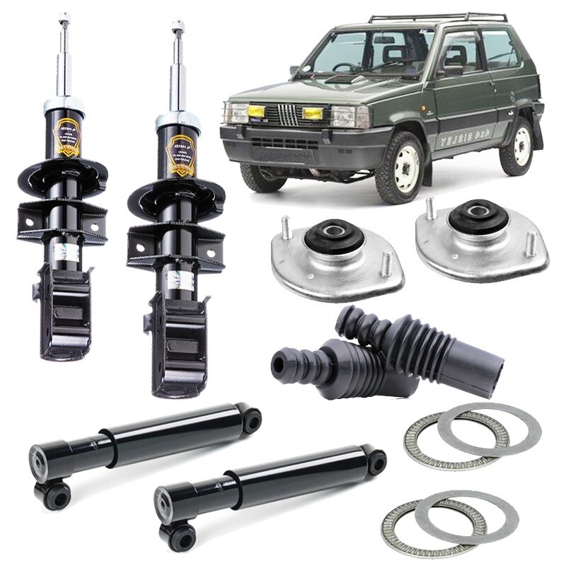Ammortizzatori Fiat Panda 141 4x4 1000 1100 Trekking Cuffie Supporti Cuscinetti - Immagine 1
