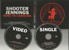 SHOOTER JENNINGS Come to Carolina REPEATS 3 Times PROMO CD & DVD VIDEO Single