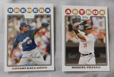 2008 Topps Baseball #1-220 Baseball Card Pick one