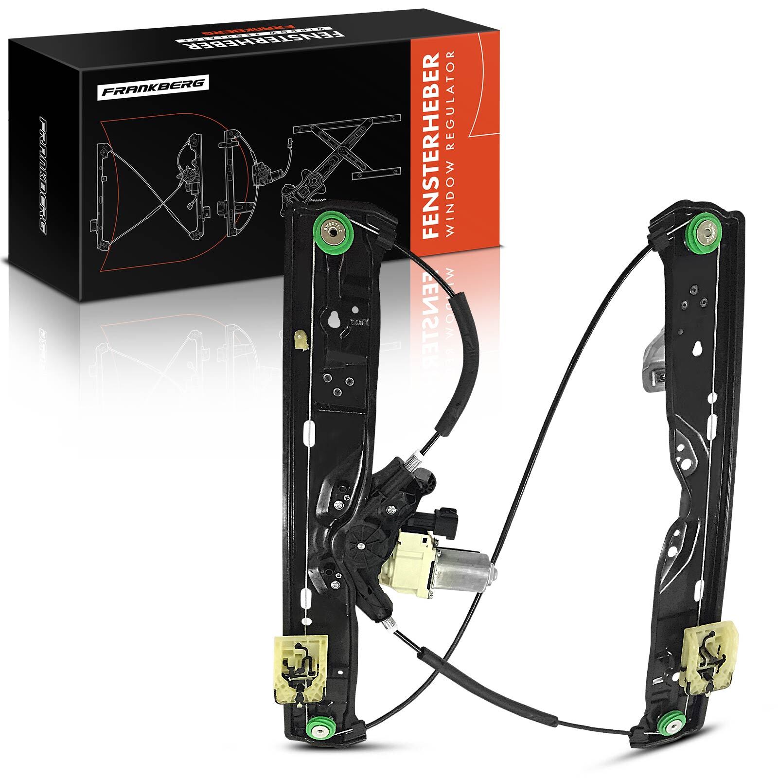 FRANKBERG Power Electric Window Regulator with Motor for Jaguar XF Rear Right