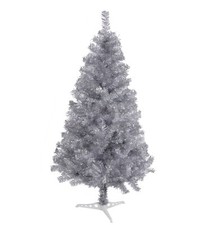 Fawyn 6' Ft Sparking Gorgeous Folding Artificial Tinsel Christmas Tree Silver