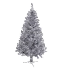 Fawyn 6' Ft Sparking Gorgeous Folding Artificial Tinsel Christmas Tree Silver