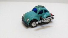 Vintage Wind Up Volkswagen Beetle Retro toy made in Hong Kong 77-1 working