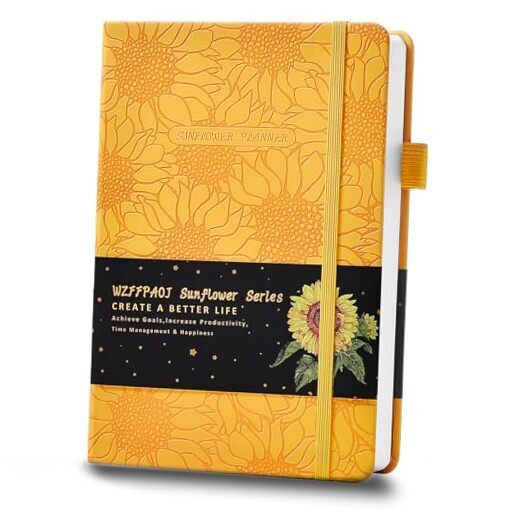Undated Luxurious Weekly & Monthly Planner to Increase Productivity Hit Yellow