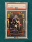 2021 Select Tom Brady Red Yellow Die-Cut #1 Buccaneers PSA 9