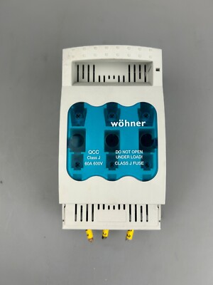 Wohner, QCC Class J, 60A 600V, Class J Fuse Holder (User)