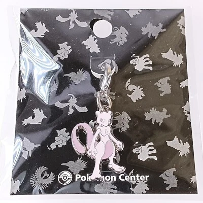 Mewtwo Pokemon Center Metal Charm japonés Nintendo de Japón F/S - Imagen 1 de 4