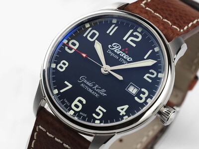 Perseo Orologio Uomo Guido Keller Automatico Edizione Limitata 100 Pezzi - Modello 11358, Vetro Zaffiro, Movimento Sellita SW200 Swiss Made - 3