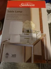 Sunbeam LED Table Lamp (Bulb Included, Metal & Fabric) -