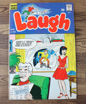 1966 Archie Series Laugh #181 Staple Pull
