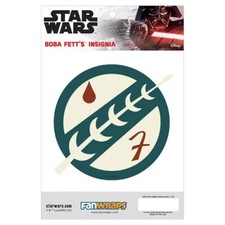 FANWRAPS BOBA FETT INSIGNIA VINYL VEHICLE GRAPHIC Star Wars Mandalorian Sticker