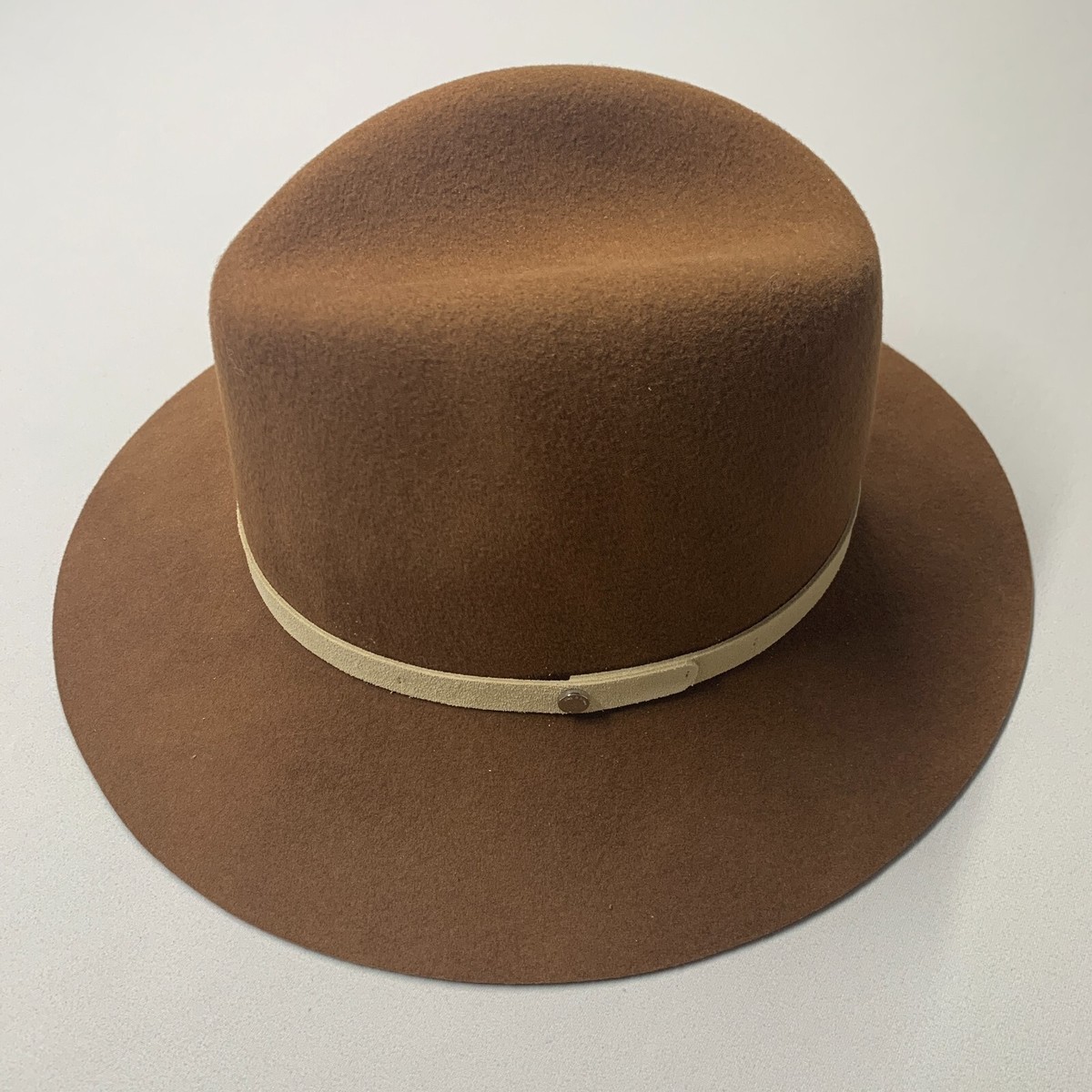 rag & bone Women Fedora Hat S Brown Wool 100% Floppy Western  display picture 3