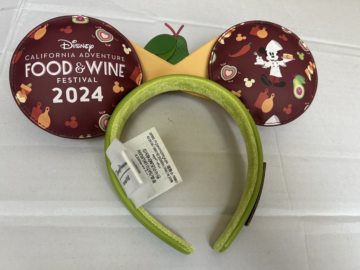 Food and Wine 2024 Festival Loungefly Mickey Mouse Ears Disney Epcot Food & Wine Festival 2024 Figment Ear Headband  main image 2