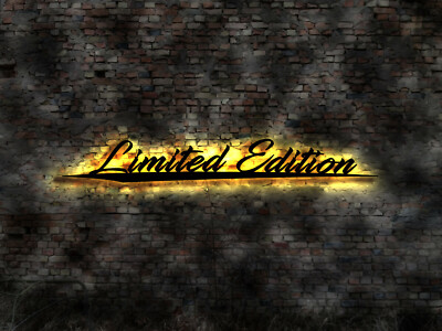 Light Up Sign Plaque Limited Edition Decal Sticker Sign Tattoo Patch Flag