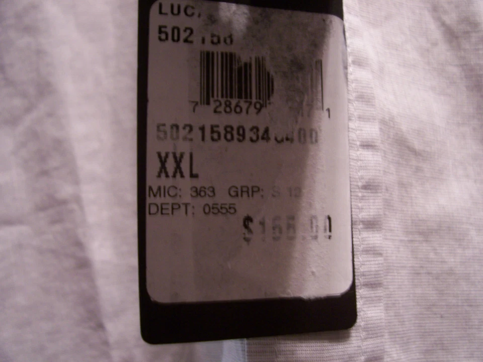 NEW Hugo Boss sz 2XL XXL Black label long sleeve LUCAS dress shirt linen cotton - Image 2 of 4