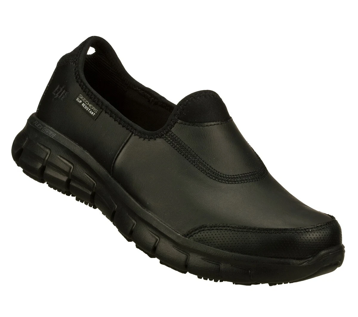 Skechers Shoes Work Black Women Memory Flex Relax Slip Resistant 76536 | eBay