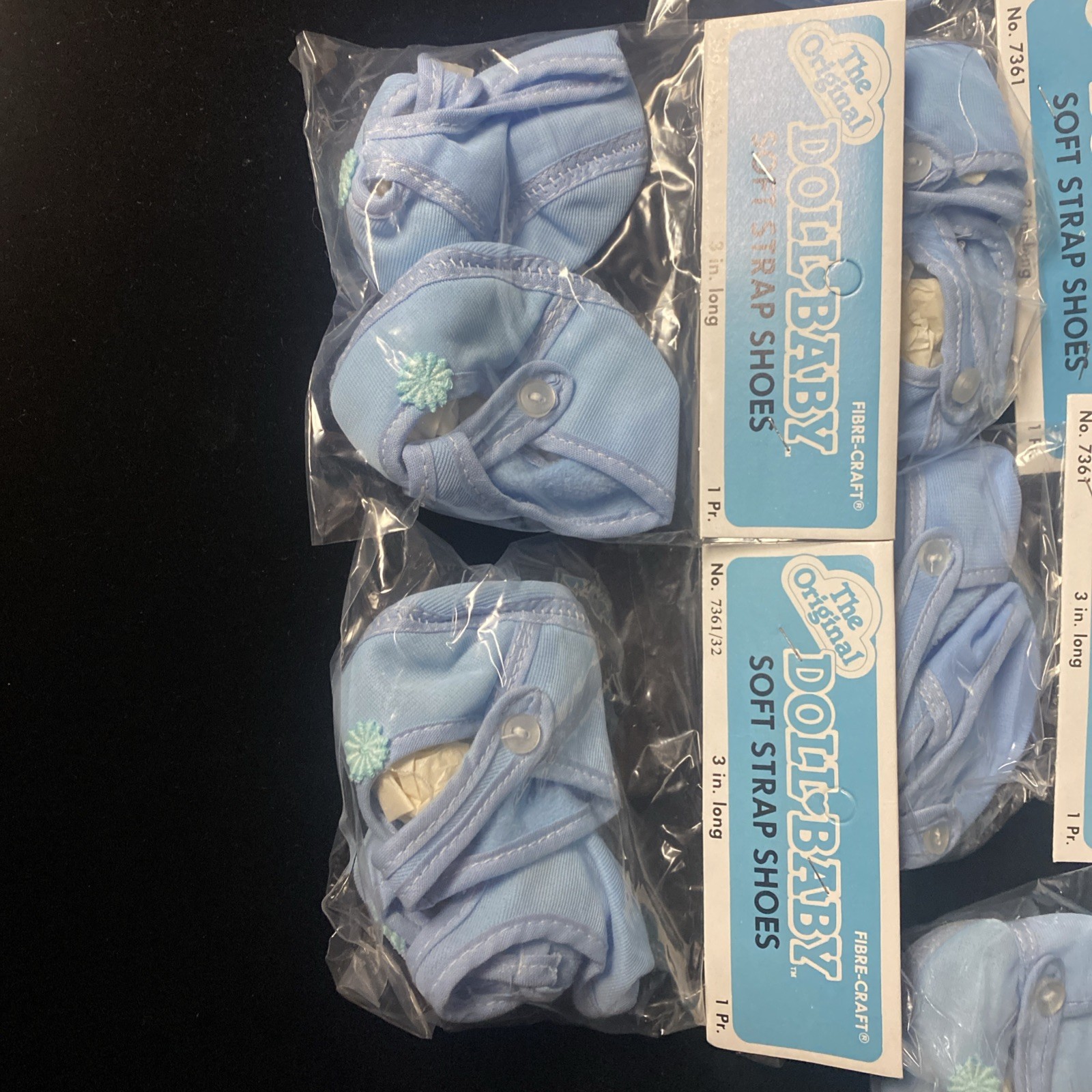 10 NEW 1984 Vintage The Original Doll Baby Soft Strap Shoes Cabbage Patch Dolls