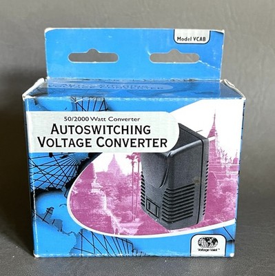 Voltage Valet 50/2000 Watt Auto Switching Voltage Converter Power Supply In Box