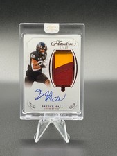 BREECE HALL 2022 Panini Flawless Collegiate Rookie Patch Autograph Ruby RC 03/20