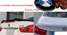 STEMMA BMW 74 mm FREGIO PER COFANO POSTERIORE LOGO BMW SERIE M 3 5 7 SERIE Z BMW